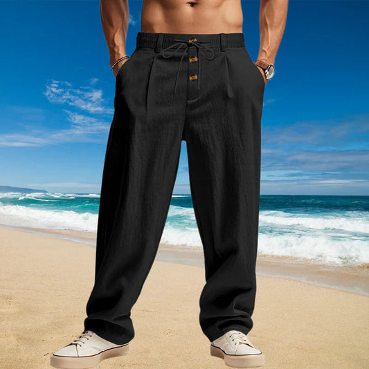 ⏰Limited-time 50% off sale-Men's Loose Fit Casual Relaxed Fit LightweightLinen Pants
