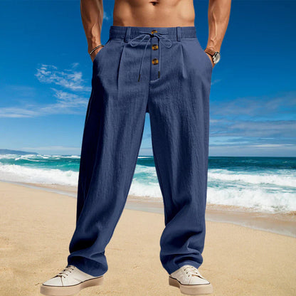 ⏰Limited-time 50% off sale-Men's Loose Fit Casual Relaxed Fit LightweightLinen Pants