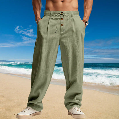⏰Limited-time 50% off sale-Men's Loose Fit Casual Relaxed Fit LightweightLinen Pants