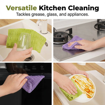 🔥LAST DAY 50% OFF🛒🔥20 PCS Tearable Antibacterial Cleaning Cloths, 10A-Grade Reusable Wet/Dry Lint-Free Rags