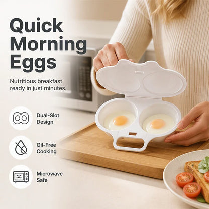 [BUY 1 GET 1 FREE]🎁-🍳 Microwave Egg Poacher for Quick and Easy Breakfasts