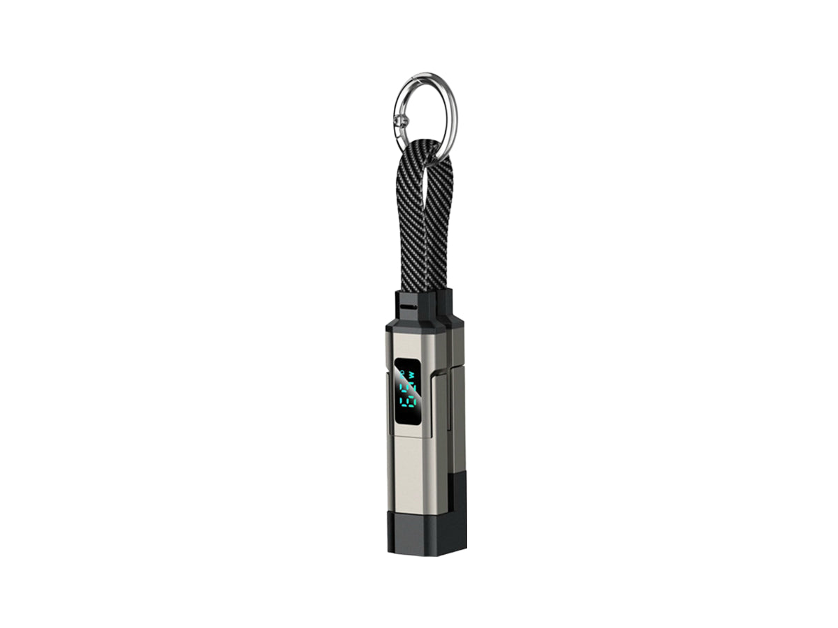 2026 New🎉4-in-1 Digital Display Keychain Charging Cable