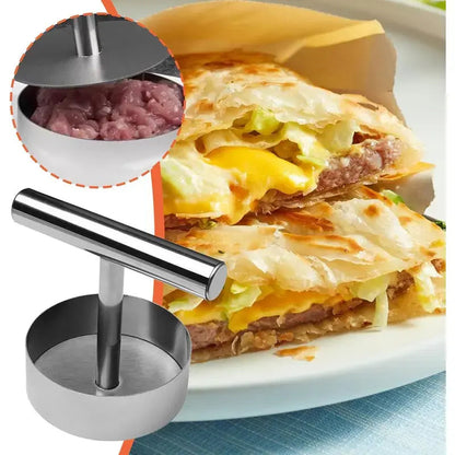 🎁50%OFF &😍 Hot Sale Stainless Steel Burger Press - 1Pc Nonstick Burger Patty Maker Mold
