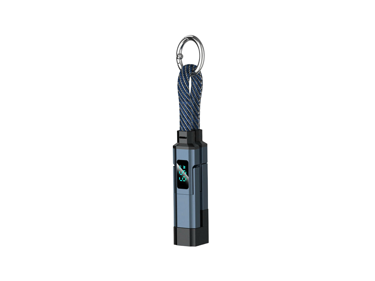 2026 New🎉4-in-1 Digital Display Keychain Charging Cable