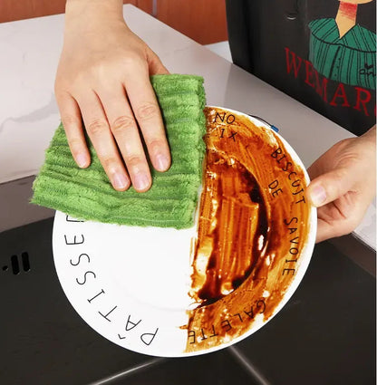 🔥LAST DAY 50% OFF🛒🔥20 PCS Tearable Antibacterial Cleaning Cloths, 10A-Grade Reusable Wet/Dry Lint-Free Rags
