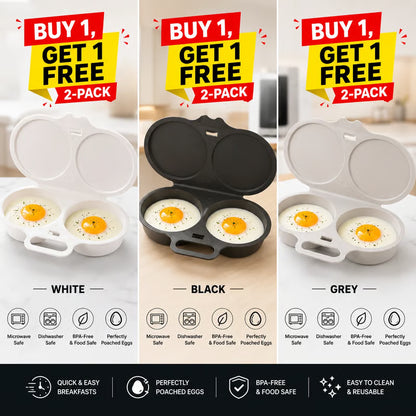[BUY 1 GET 1 FREE]🎁-🍳 Microwave Egg Poacher for Quick and Easy Breakfasts