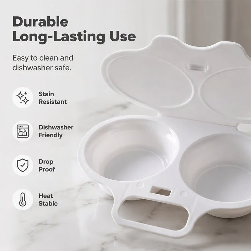 [BUY 1 GET 1 FREE]🎁-🍳 Microwave Egg Poacher for Quick and Easy Breakfasts