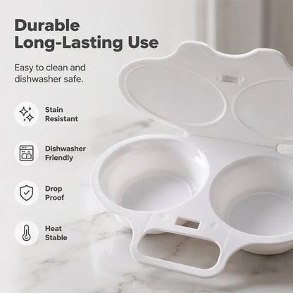 [BUY 1 GET 1 FREE]🎁-🍳 Microwave Egg Poacher for Quick and Easy Breakfasts