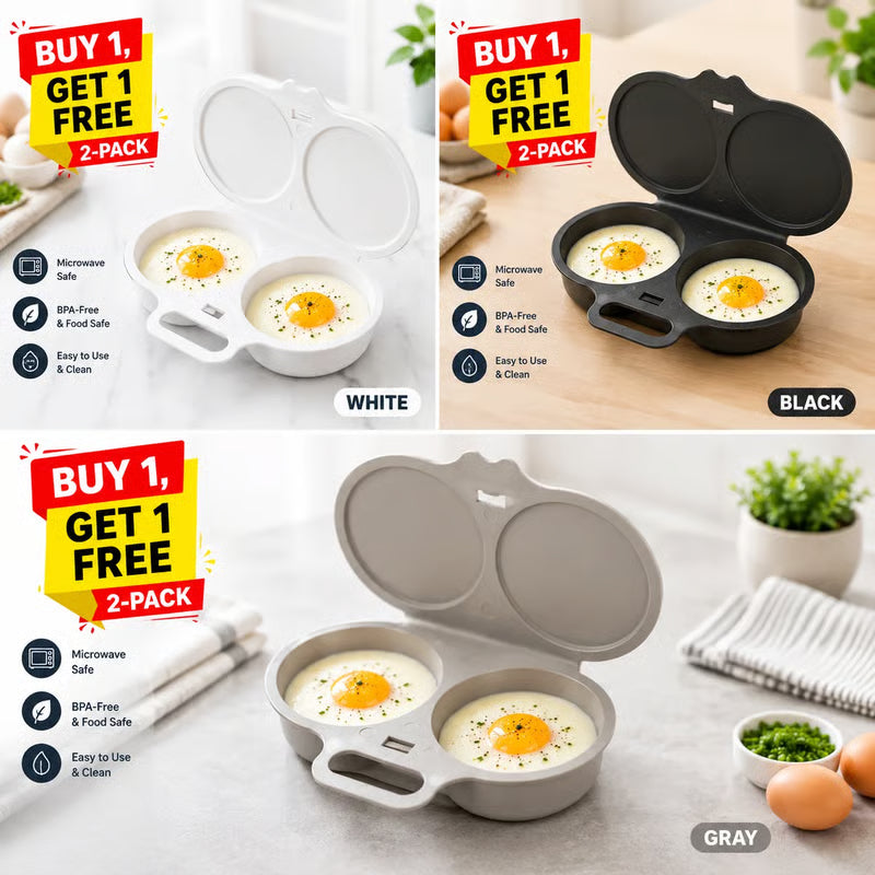 [BUY 1 GET 1 FREE]🎁-🍳 Microwave Egg Poacher for Quick and Easy Breakfasts