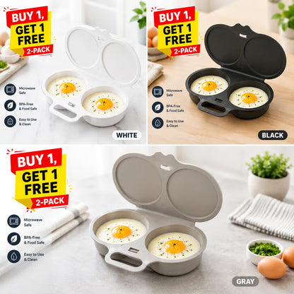 [BUY 1 GET 1 FREE]🎁-🍳 Microwave Egg Poacher for Quick and Easy Breakfasts