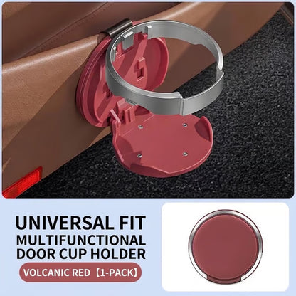 🚗 Universal Foldable Car Cup Holder with Hook – Space-Saving Drink Organizer for Bottles, Coffee Cups & Tumblers ✨