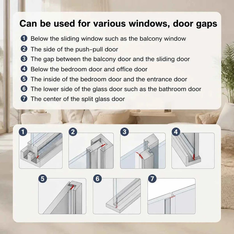 Door & Window Draft Seal Tape