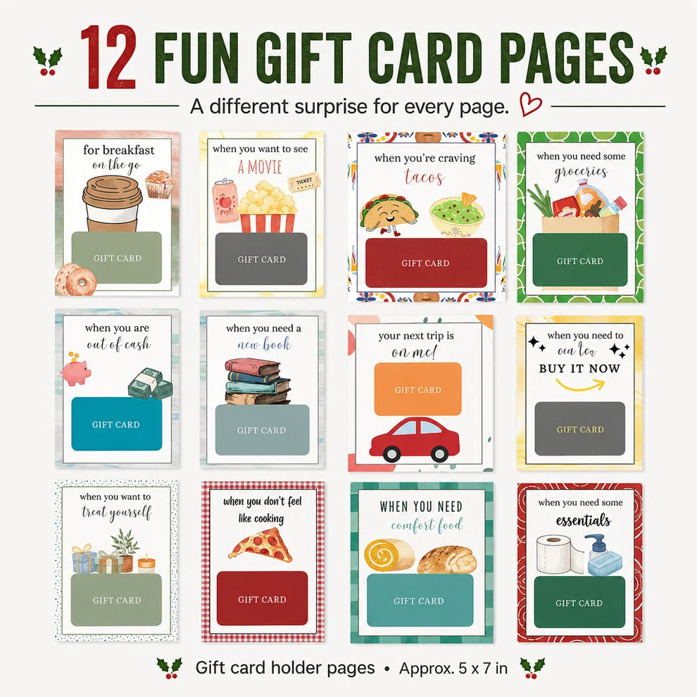 🎁🔥 LIMITED-TIME 50% OFF — Christmas Gift Card Book