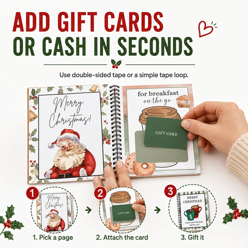 🎁🔥 LIMITED-TIME 50% OFF — Christmas Gift Card Book
