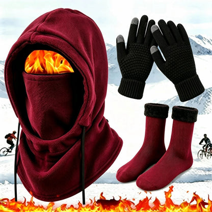 Unisex Adults' 3-4 Piece Winter Warm Sports Gear Set