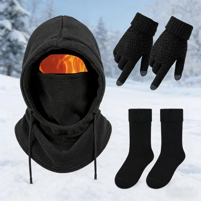 Unisex Adults' 3-4 Piece Winter Warm Sports Gear Set